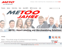 Tablet Screenshot of meto.com